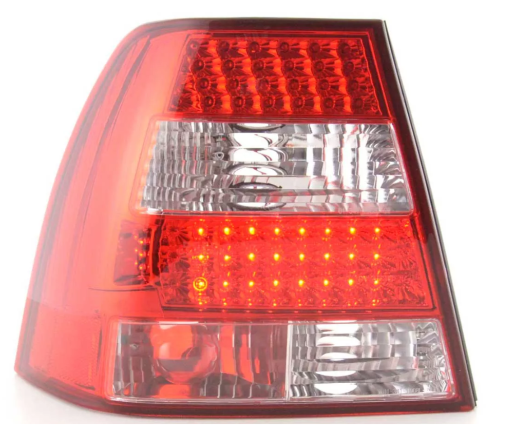 FK LED Lightbar DRL Rückleuchten Heck VW Bora 1J 98-03 rot klar LHD