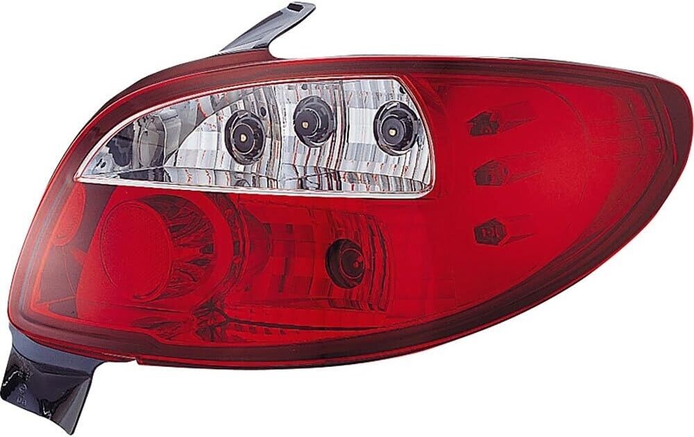 UK STOCK Auto-Style Pair REAR LIGHTS Tail Lamps Peugeot 206 excl. CC/SW Red Clear