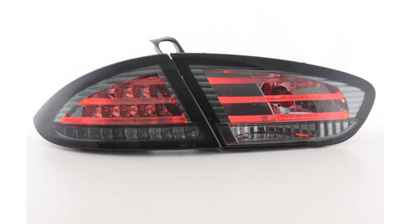 FK Pair LED Rear Lights Lightbar Seat Leon 2 MK2 1P 09-12 Black Smoke LHD