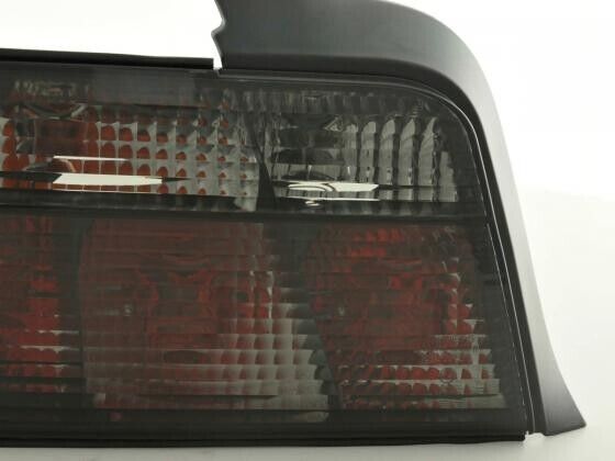 FK Pair Rear lights BMW 3 Series Saloon E36 91-98 Black Smoke Crystal 325 328 M3 Style LHD