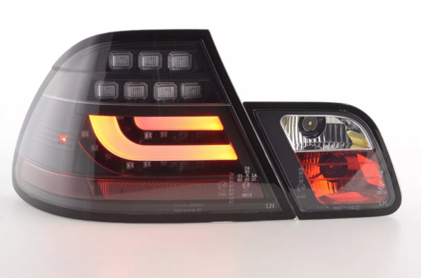 FK Pair LED REAR LIGHTS Lightbar DRL BMW 3-series E46 Coupe 03-07 black