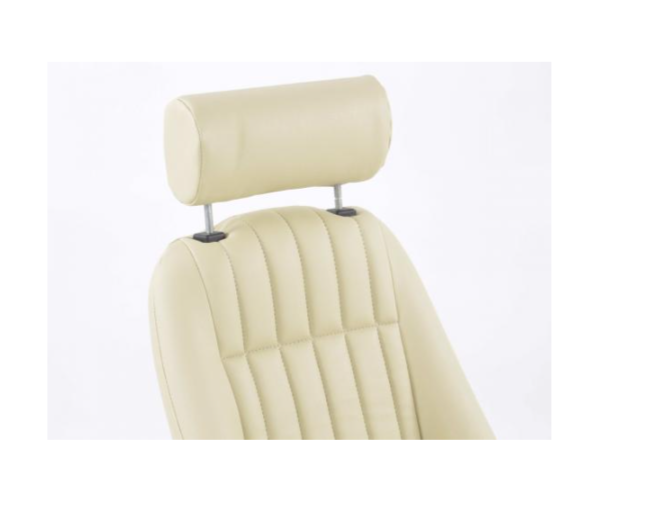 FK Cream Beige Piped Classic Car Retro Kit Fixed Back Bucket Seats No Runners