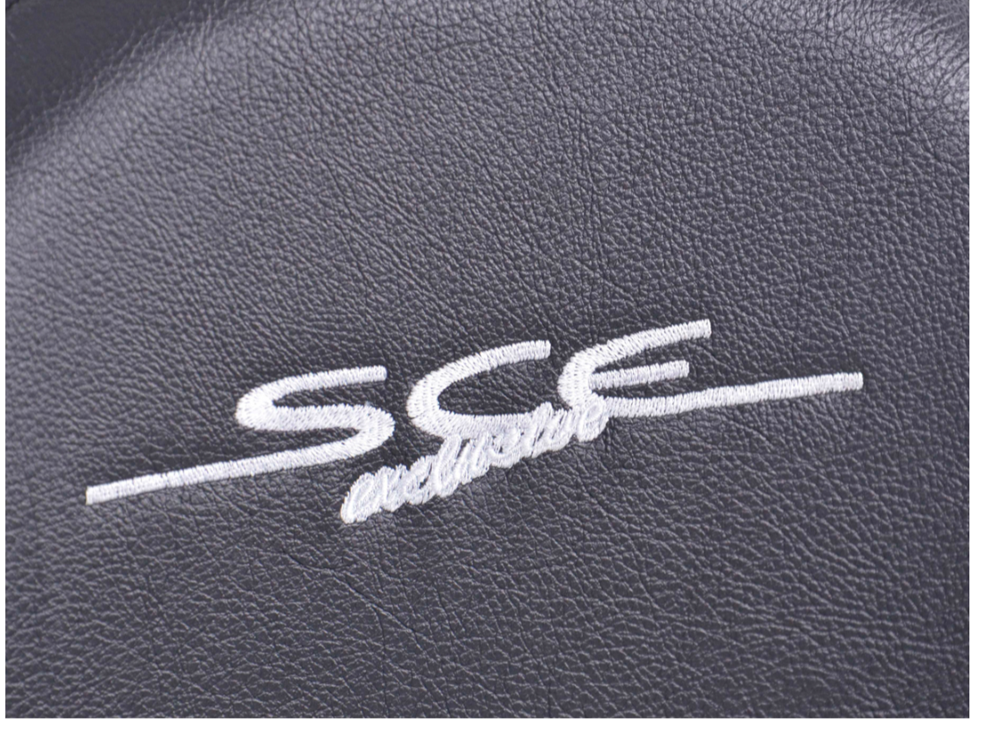 SCE Sportive Pair Universal Reclining Bucket Sports Seats Black Stitched Edition