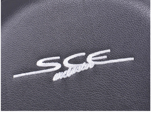 SCE Sportive Pair Universal Reclining Bucket Sports Seats Black Stitched Edition