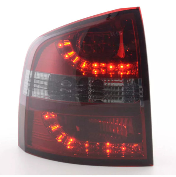 FK Pair SKODA OCTAVIA 2 MK2 1Z ESTATE LED REAR LIGHTS Smoke Red Smoke 05-12