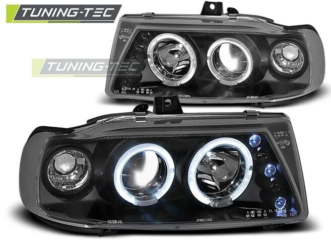 Tuning-Tec LED DRL Halo Ring Headlights SEAT IBIZA CORDOBA VW POLO 93-99 LHD