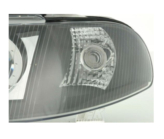 FK LED DRL Angel Eye Projektorscheinwerfer Audi A4 B5 8D 99-00 schwarz S4 LHD + RHD