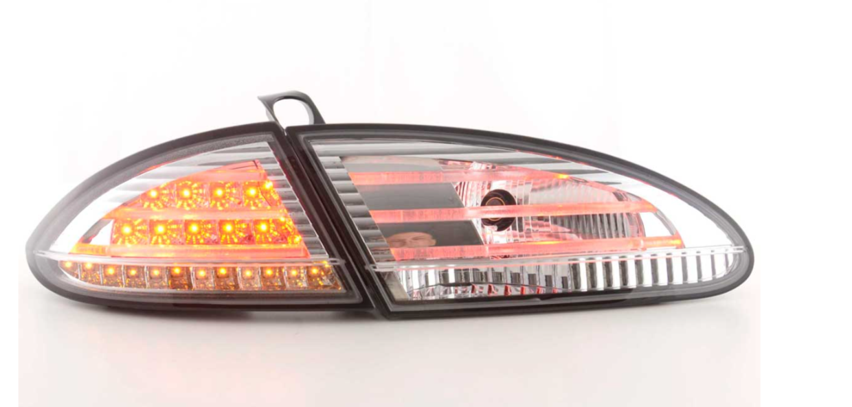 FK Paar LED-Rückleuchten Lightbar Seat Leon 2 MK2 1P 05-09 Chrome Light Bar LHD