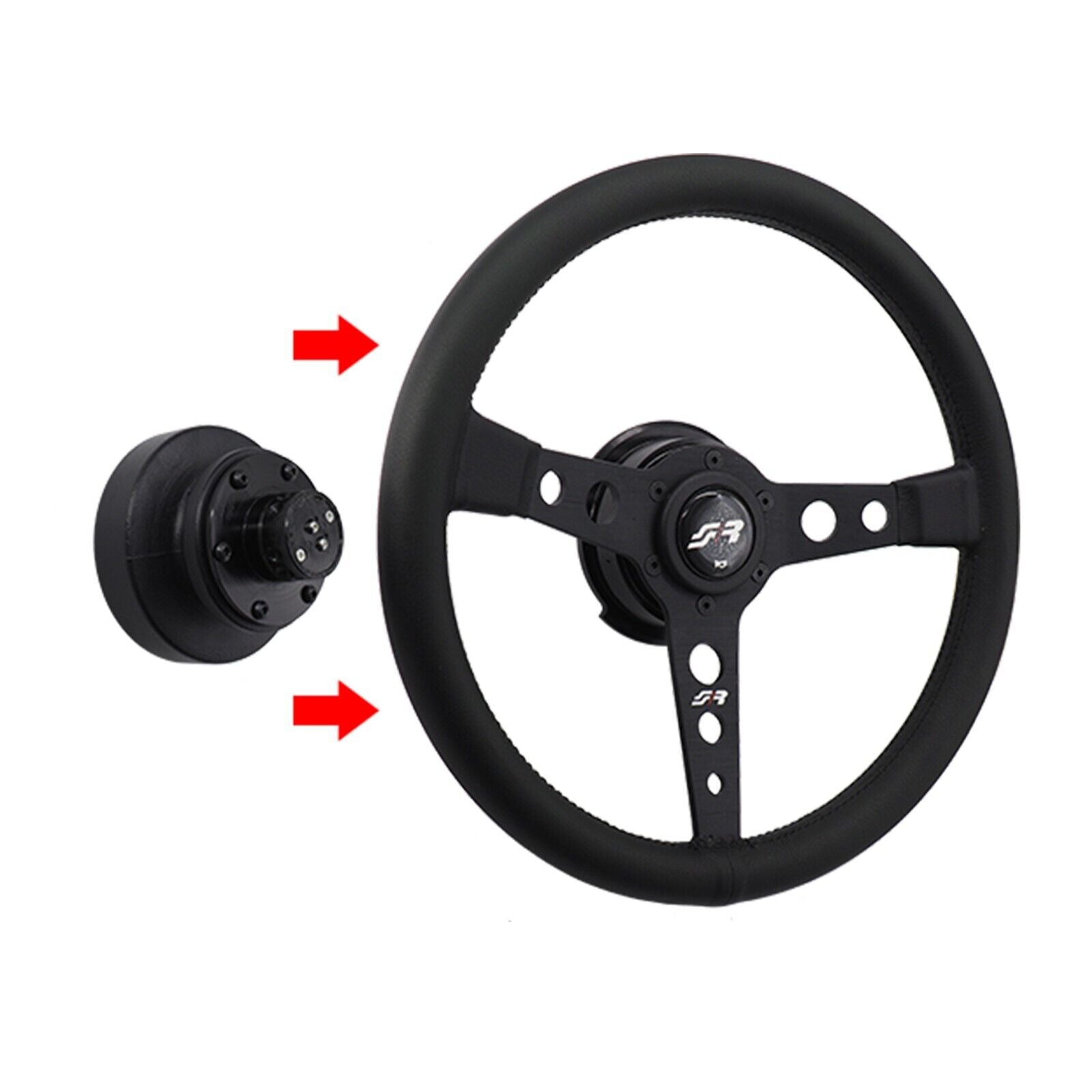 Simoni Racing QR Carbon Alum 12 Hole Quick Release Steering Wheel Boss Hub Univ