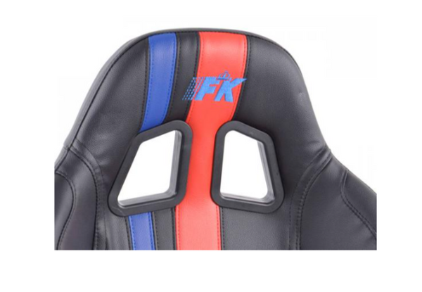 FK Universal Reclining Bucket Sportsitze – Black Blue Red Stripe Edition