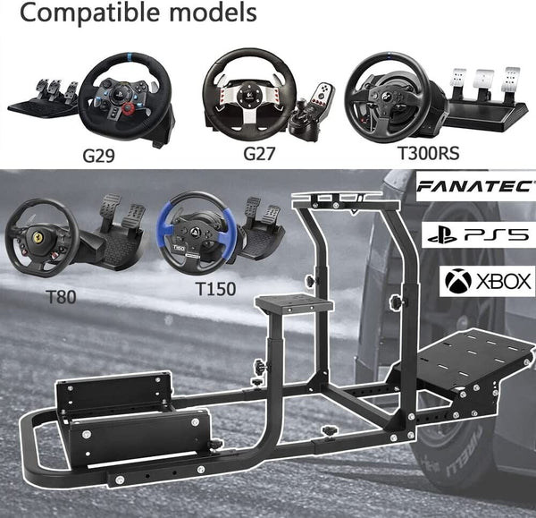 AZ Driving Game Sim Racing Frame Rig for Seat Wheel Pedals Xbox PS PC Console F1