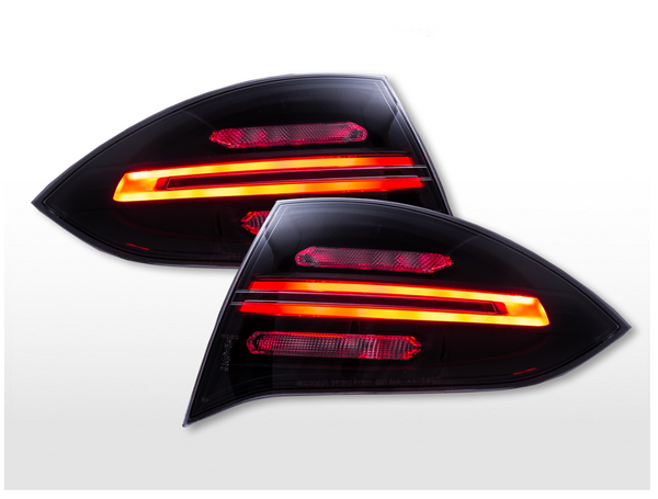 FK Pair LED DRL Lightbar Rear Lights Porsche Cayenne 92A 2011-2014 Black Ed LHD