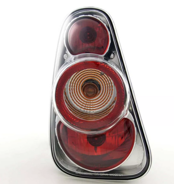 FK Pair REAR LIGHTS Tail Lamps BMW Mini One Cooper Chrome R50 R52 R53 01-04 LHD