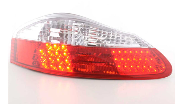 FK Pair LED Lightbar DRL Rear Lights Porsche Boxster 986 1996-2004 clear red LHD