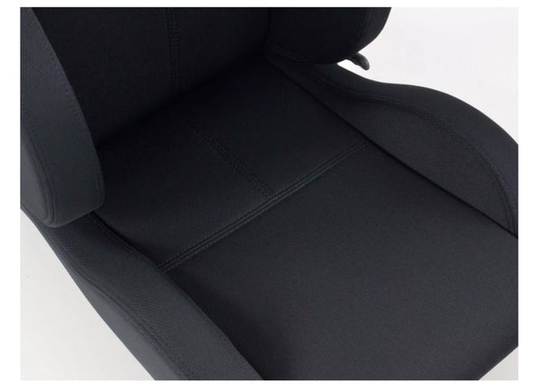 FK Pair Universal Reclining Bucket Sports Seats - Race Black Edition