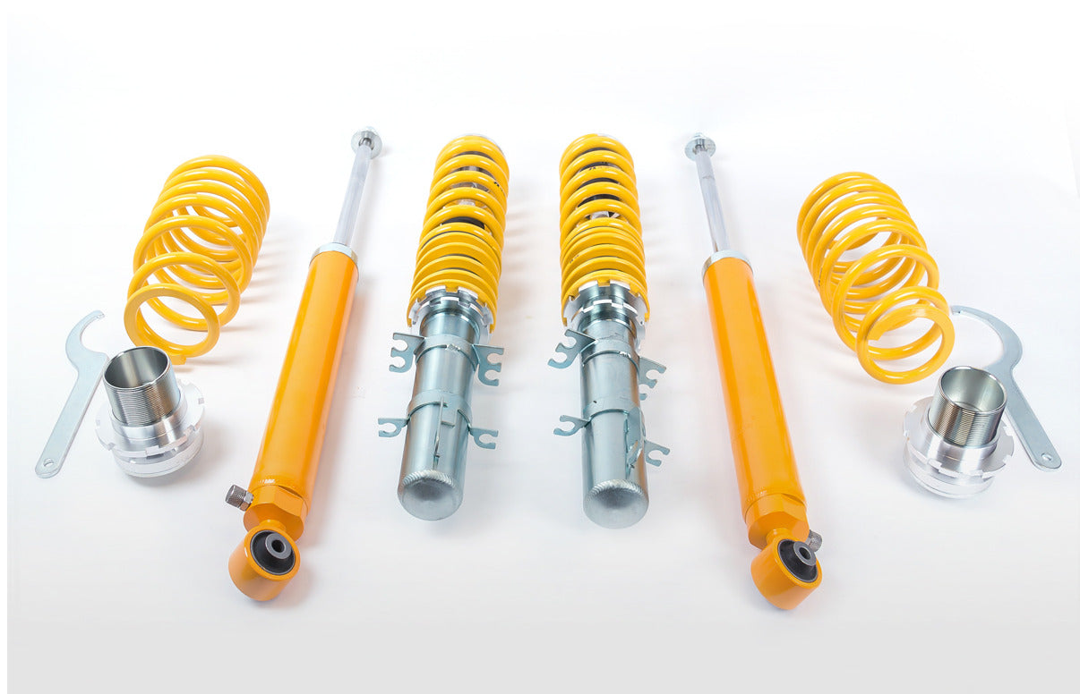 FK AK Street Coilovers Adjustable Lowering Spring Kit TUV VW Golf 4 1J MK4 97-03