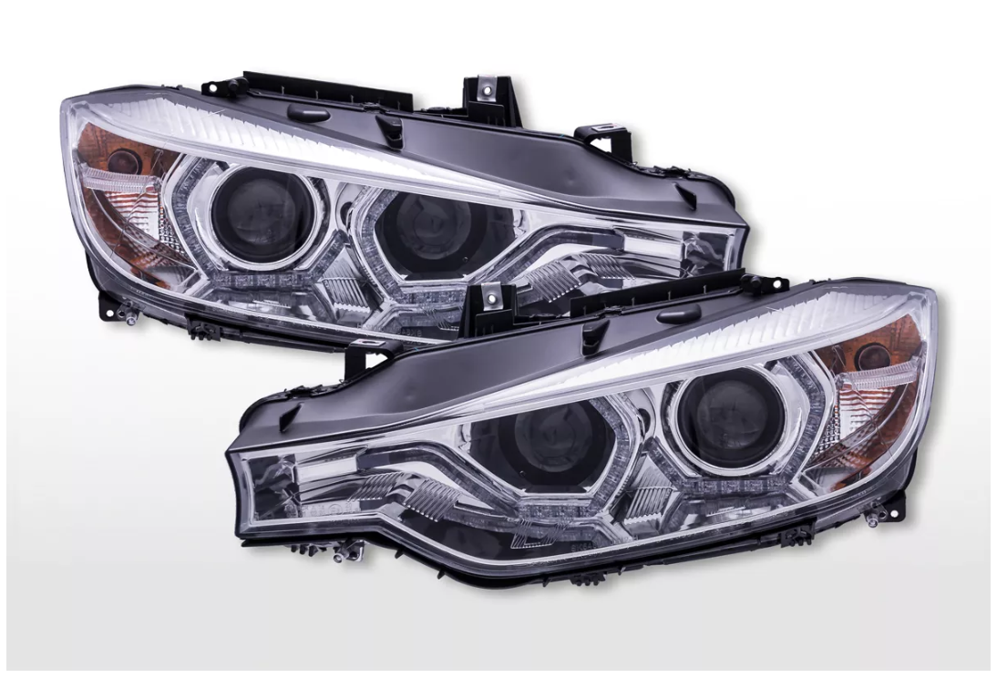 FK Pair LED DRL Projector Headlights BMW 3-series F30 F31 2012+ LHD RHD XENON