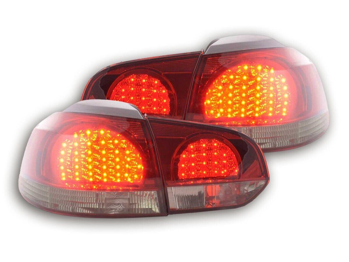 FK Set VW GOLF MK6 MK 6 08+ 1K LED REAR LIGHTS LAMPS TAIL RED & BLACK GTI LHD