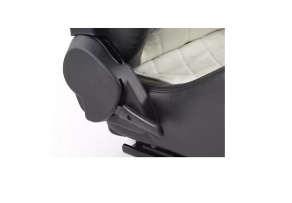 FK Universal Reclinable Cubo SPORTS Asientos - de Lujo Acolchado Punto Negro &