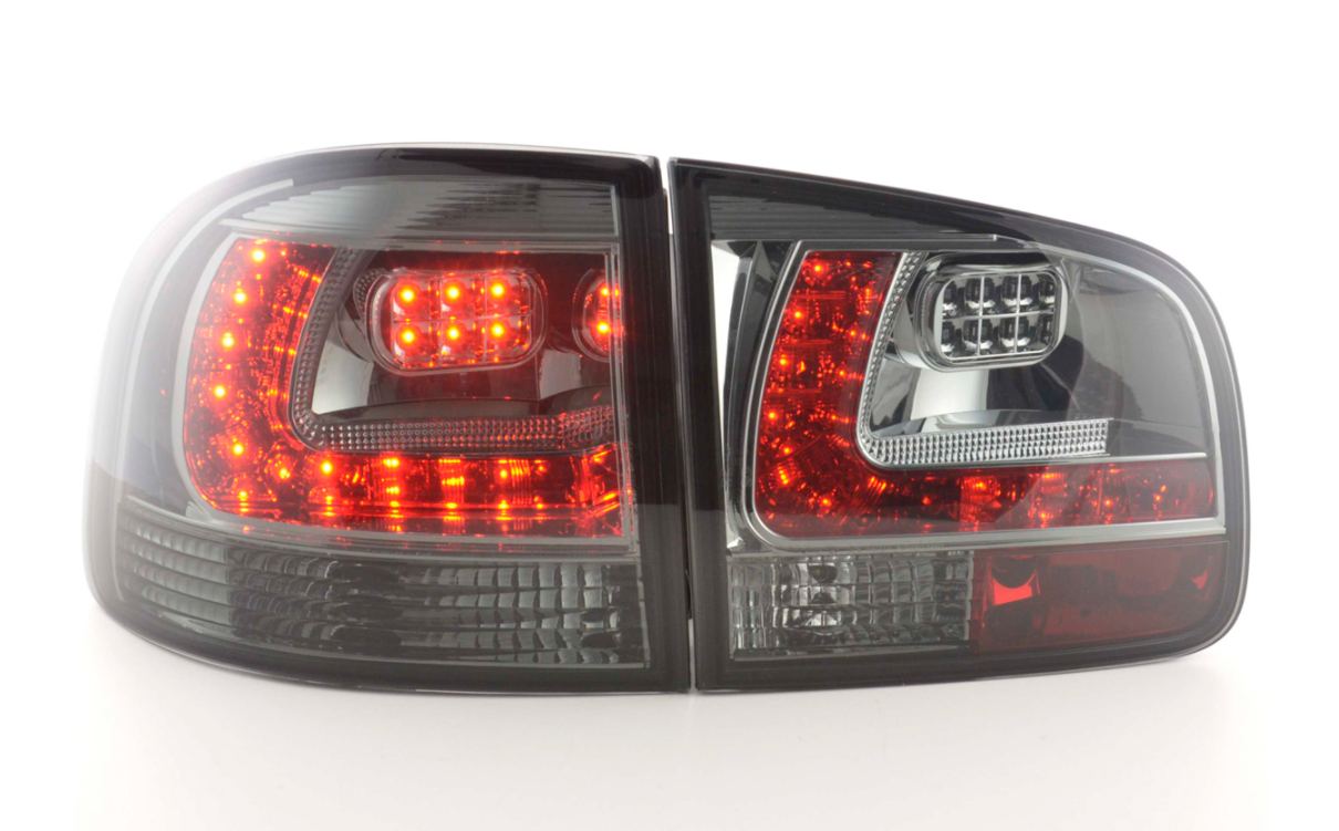 FK Pair LED DRL Rear Lights Lightbar VW Touareg 1 MK1 7L 03-09 LHD Black SmokedVehicle Parts &amp; Accessories, Car Parts, External Lights &amp; Indicators!