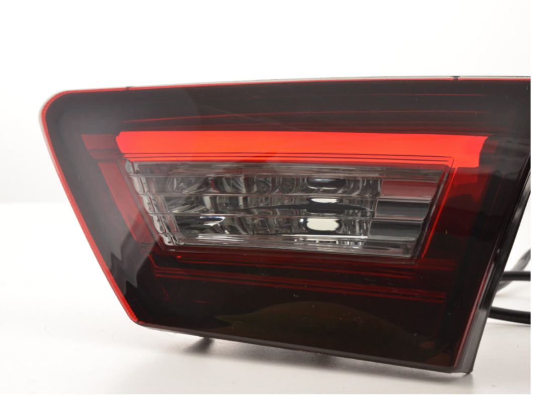 FK Paar LED-Lichtleiste DRL Rückleuchten Renault Clio 4 MK4 X98 12-16 rot schwarz LHD