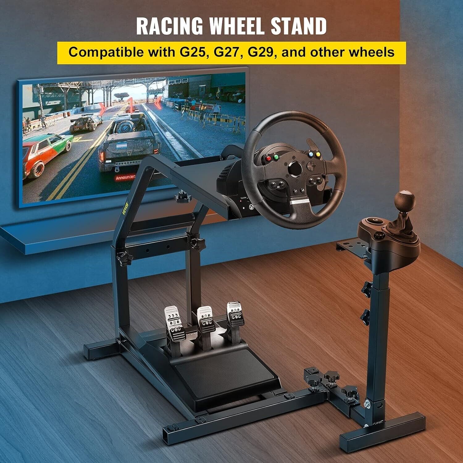 VFORCE Driving Game Sim Racing Simulator Frame Stand for Wheel Pedals ...