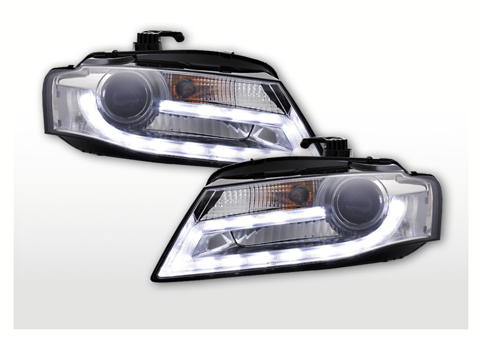 FK Pair LED DRL Headlight Set XENON Audi A4 B8 8K 08-12 Plug & Play S4 LHD