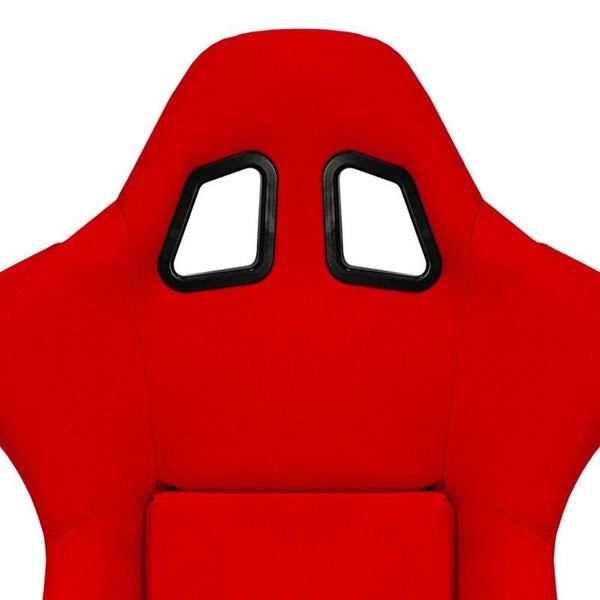 x2 Autostyle Red Edition Polyester-Sportwagen-Schalensitze, Rückenlehne aus Glasfaser