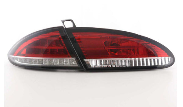 FK Pair LED Rear Lights Lightbar Seat Leon 2 MK2 1P 05-09 Red Clear LHD