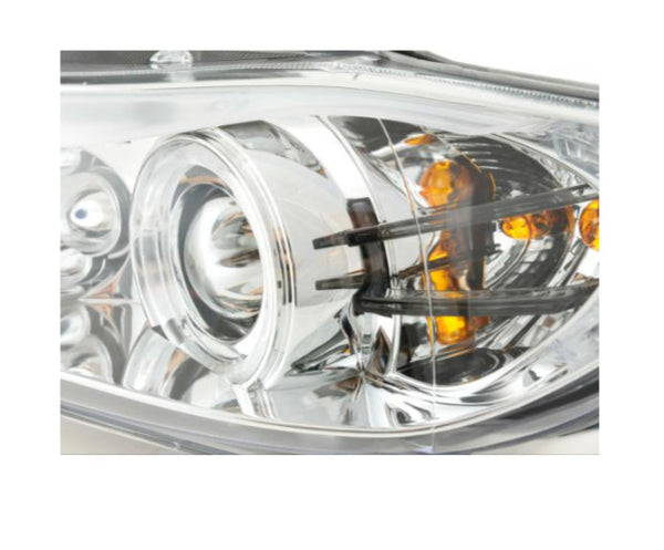 FK Pair LED DRL Halo Eye headlights BMW 3-series E90 E91 05-08 Chrome LHD M3