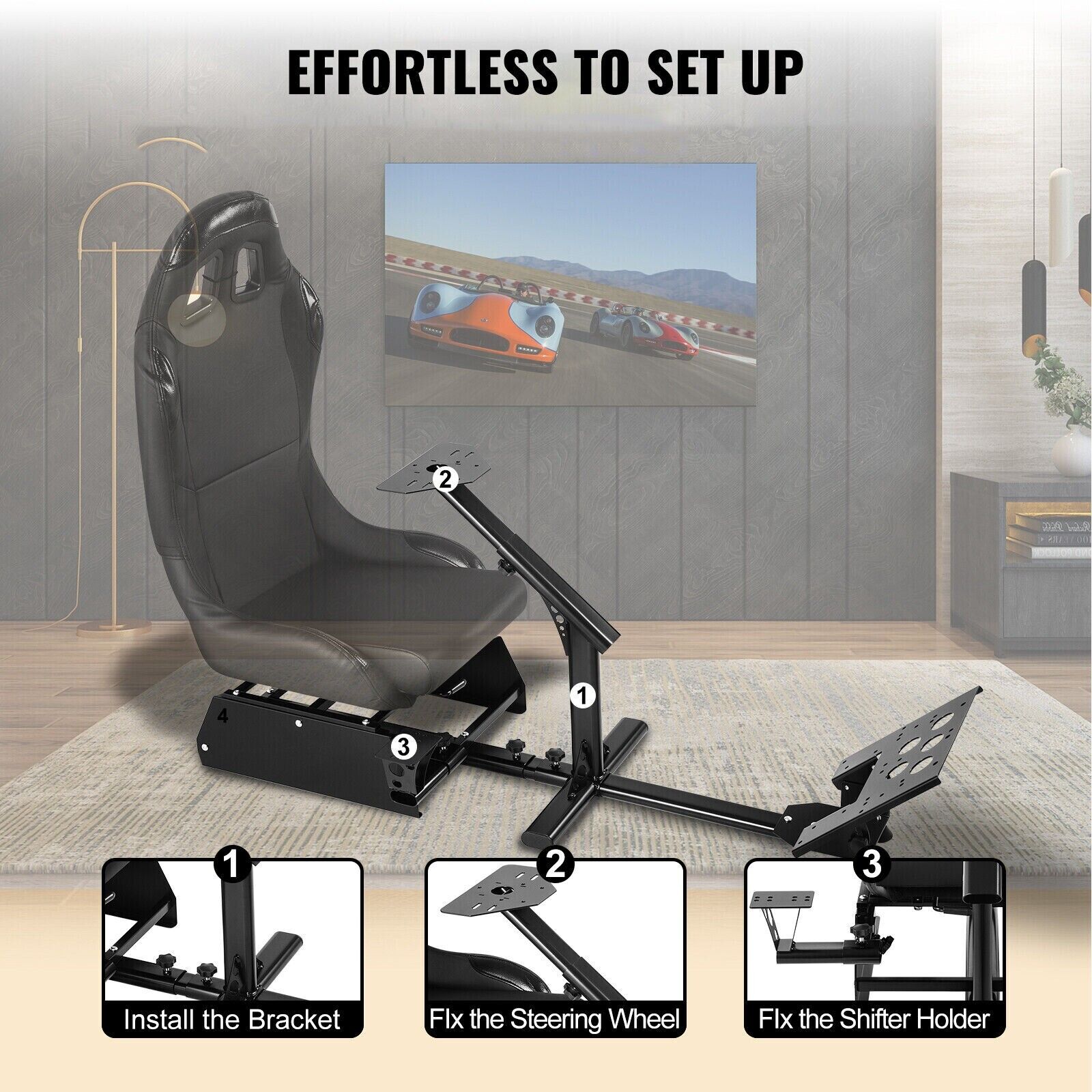 VFORCE Driving Game Sim Racing Frame Rig for Seat Wheel Pedals Xbox PS PC