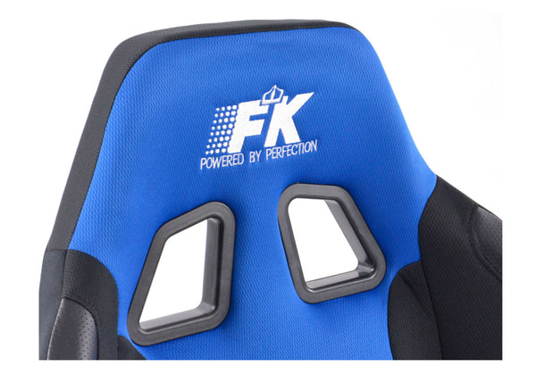 FK x1 Single Universal Blue & Black Sports Bucket Seat Car Racing Simulator Sim