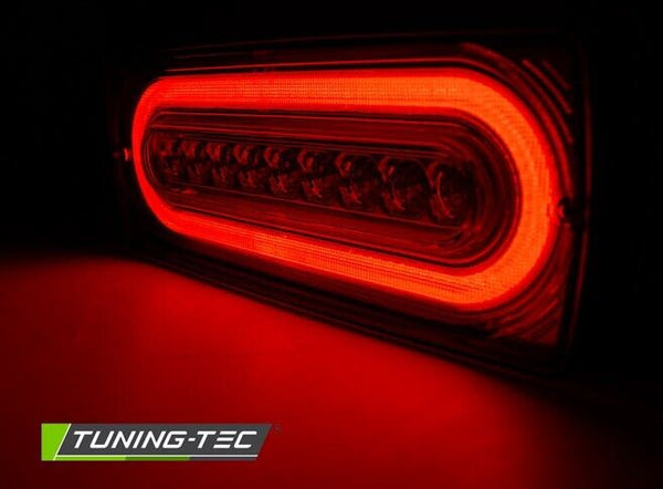 Tuning-Tec Pair LED Lightbar DRL Rear Lights W463 461 MB G-CLASS 90-12 SMOKE LHD