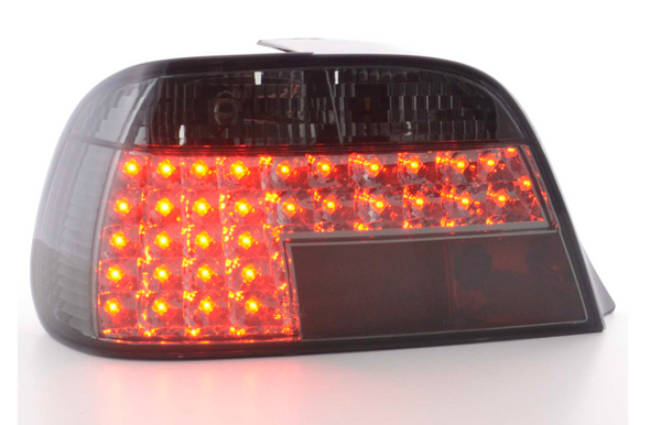 FK Pair LED Lightbar Rear Lights BMW 7 series E38 94-98 black inc harnesses