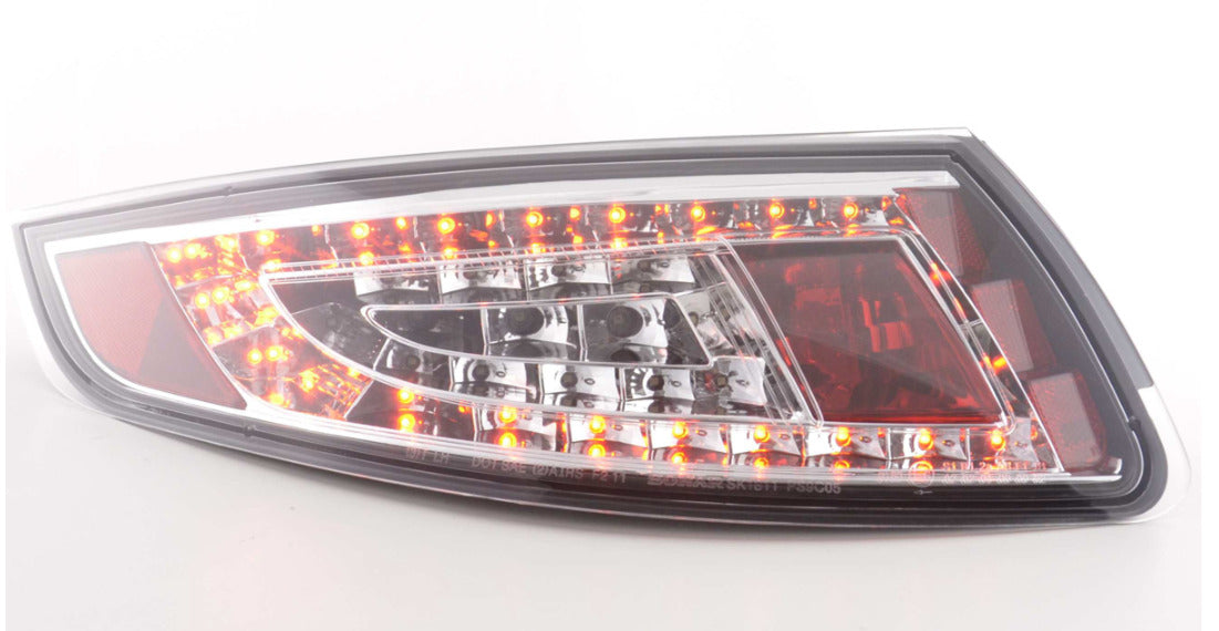 FK Pair LED DRL Lightbar Rear Lights Porsche 911 Tail 997 05-09 clear chrome LHD