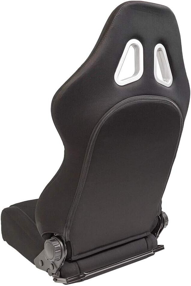 AS x1 TN Textile Sports Fold & Recline Bucket Seat Black inc slides