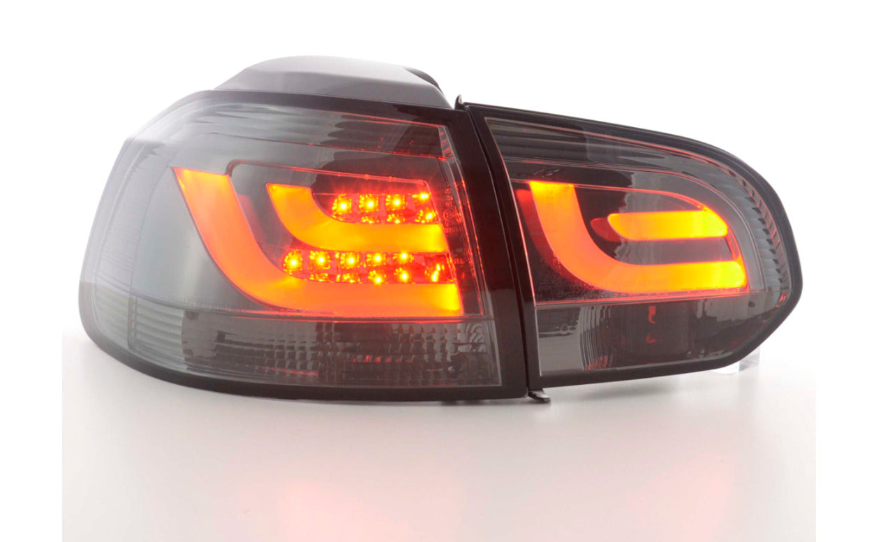 FK Set VW GOLF MK6 MK 6 08-12 1K LED REAR LIGHTS LAMPS TAIL BLACK SMOKE LHD GTI