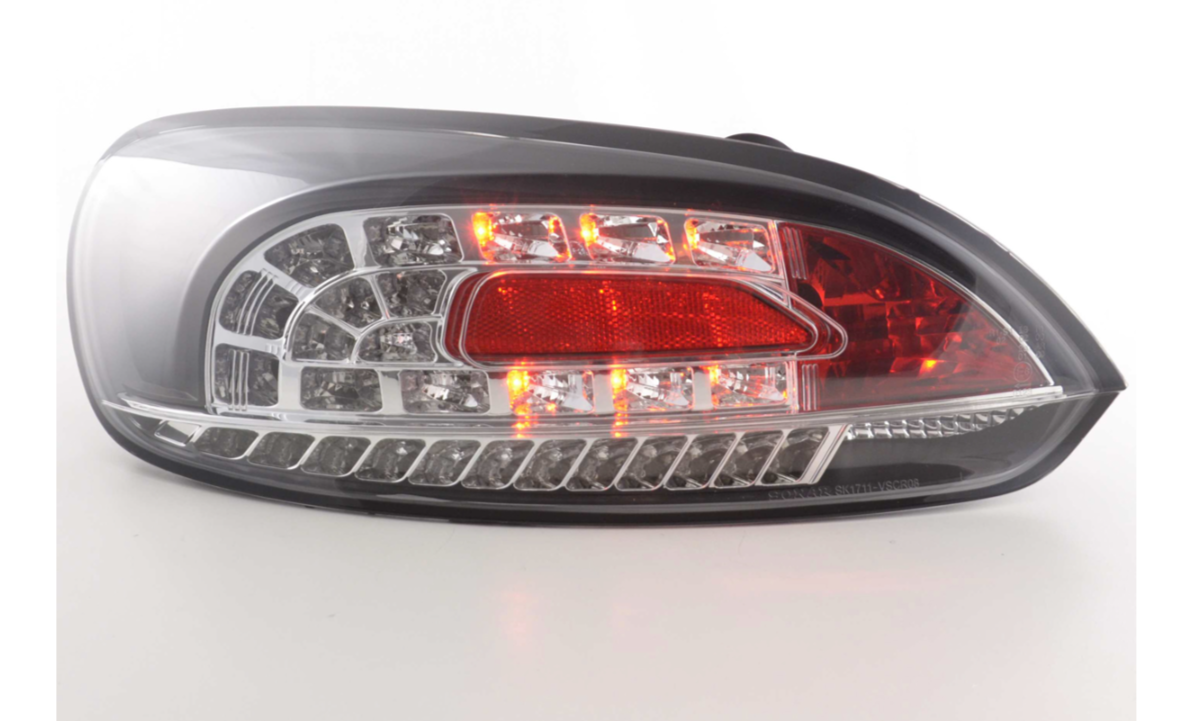 FK Pair LED Lightbar DRL REAR LIGHTS VW Scirocco 3 MK3 13 08+ black LHD