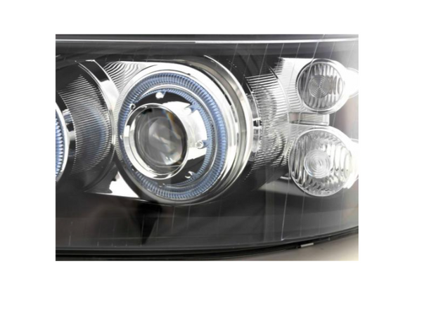 FK Paar Angel Eye Scheinwerfer VW Transporter T5 7J / 7H 03-09 schwarz LHD + RHD Uni