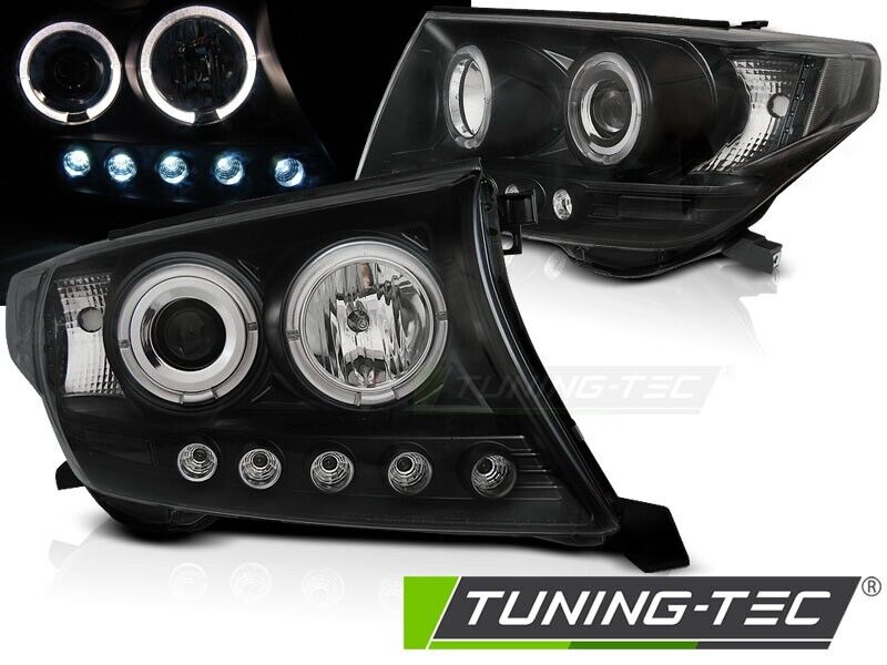 Tuning-Tec LED DRL Halo Ring 3D Headlights TOYOTA LAND CRUISER FJ200 07-12 LHD