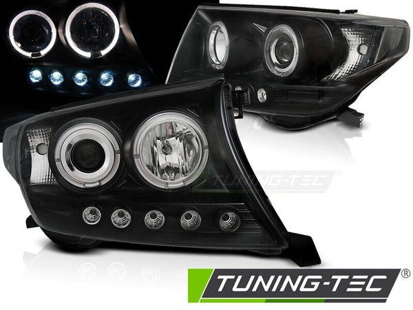 Tuning-Tec LED DRL Halo Ring 3D Headlights TOYOTA LAND CRUISER FJ200 07-12 LHD