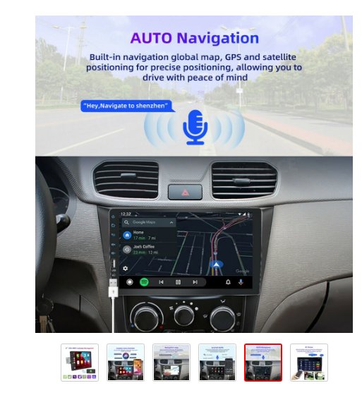 9" Android Touchscreen Car Stereo Headunit Wired Carplay Wireless Mirror Nav