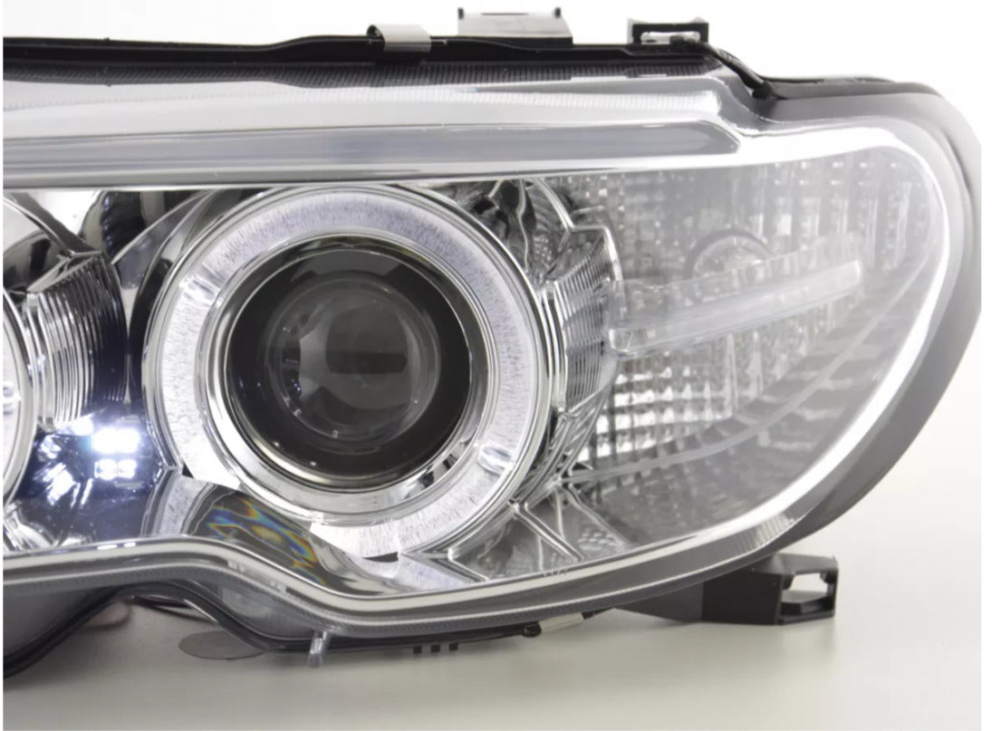 FK LED DRL Halo Angel Eye headlights BMW 3-Series E46 Coupe Cabrio 03-05 servo