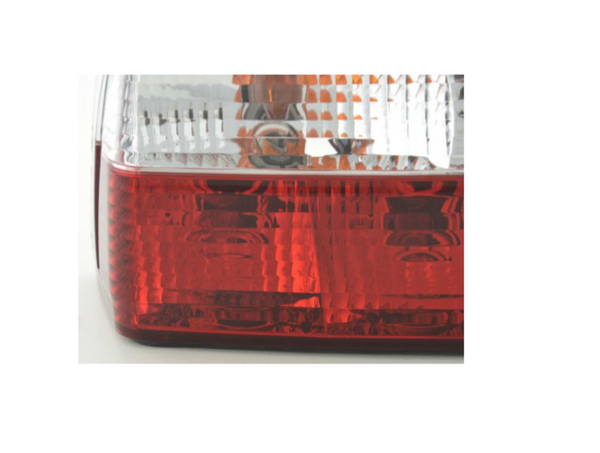 FK Pair Rear lights BMW 3 Series Coupe E36 91-98 Red Clear Crystal 325 328 M3