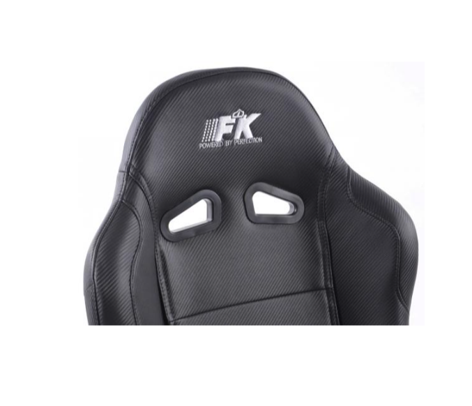 FK Pair Universal Reclining Bucket Sports Seats - Black Carbon Fibre Weave