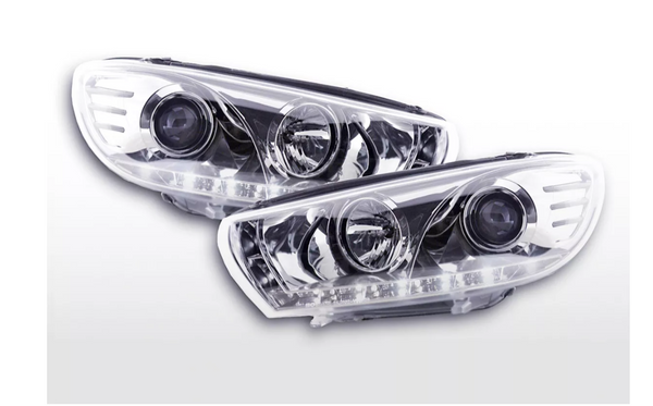 FK Pair LED DRL Lightbar Halo Headlights VW Scirocco 3 Mk3 13 08+ LHD