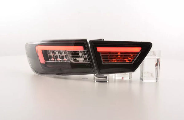 FK Set LED Lightbar DRL Rear Lights Renault Clio 4 MK4 X98 12-16 Black Smoke LHD