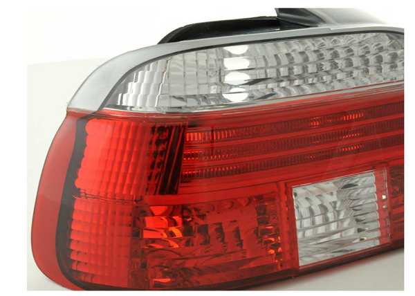 FK Pair Rear Lights Red & White Cystal BMW 5-series E39 95-00 520 528 540 M5