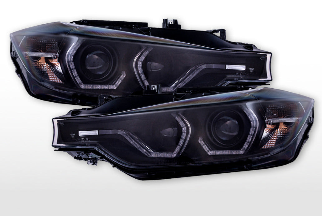 FK Pair LED DRL Lightbar headlights BMW 3 series F30 F31 2012+ LHD RHD XENON