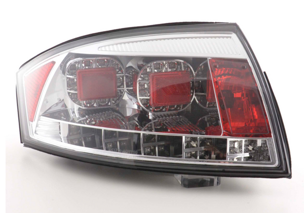 FK Paar LED-RÜCKLEUCHTEN Lightbar DRL Audi TT 8N 99-06 Chrom